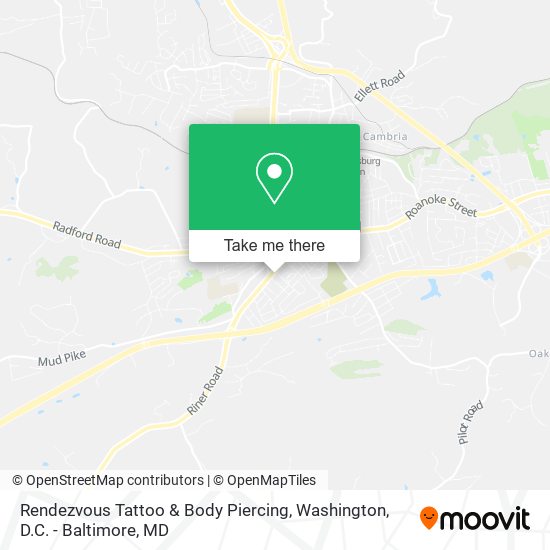 Mapa de Rendezvous Tattoo & Body Piercing