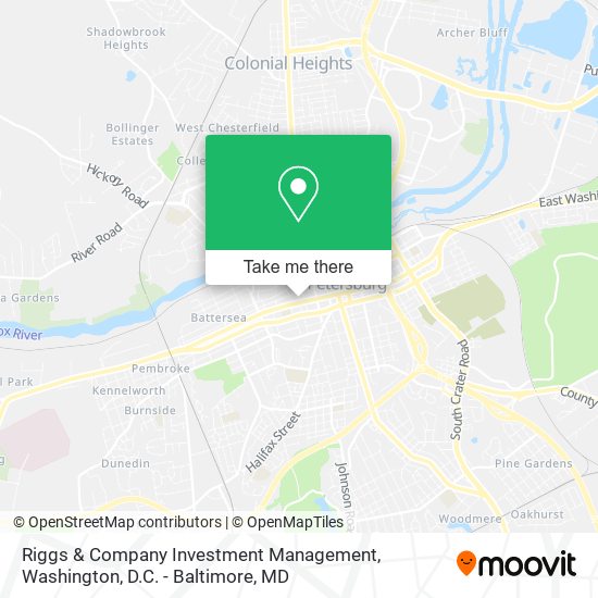 Riggs & Company Investment Management map