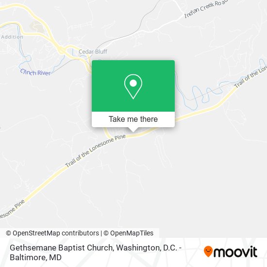 Mapa de Gethsemane Baptist Church