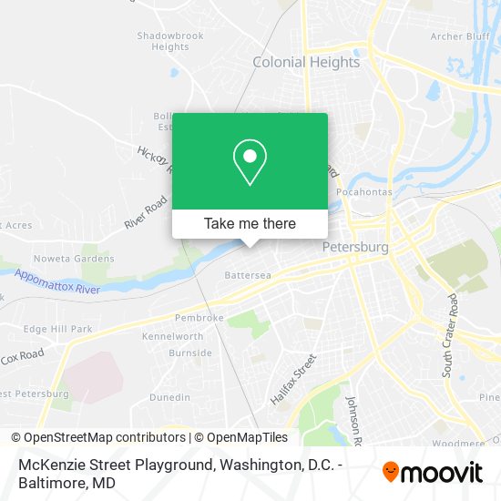 Mapa de McKenzie Street Playground