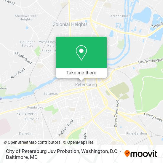City of Petersburg Juv Probation map