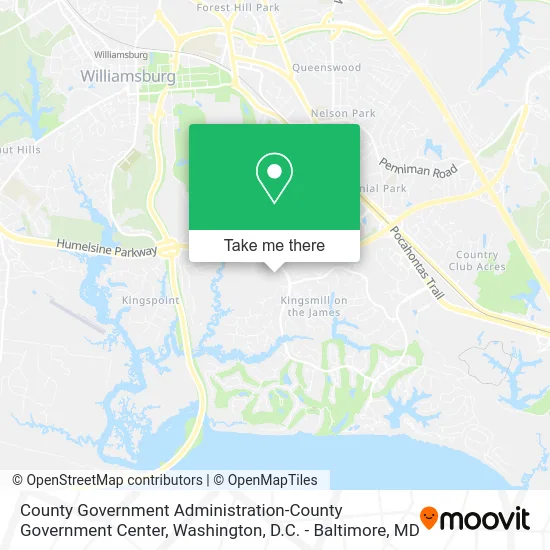 County Government Administration-County Government Center map