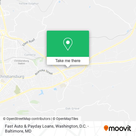 Fast Auto & Payday Loans map
