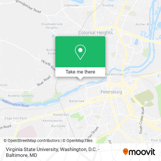 Virginia State University map