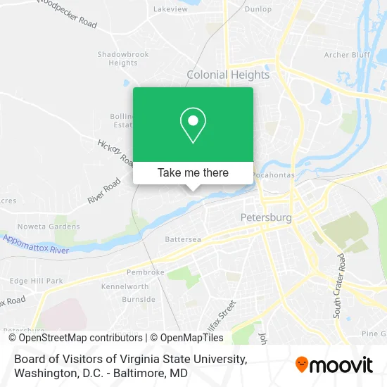 Board of Visitors of Virginia State University map