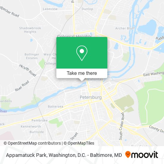 Mapa de Appamatuck Park