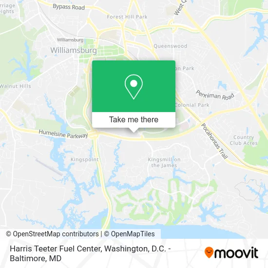 Harris Teeter Fuel Center map