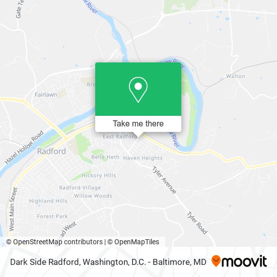 Dark Side Radford map