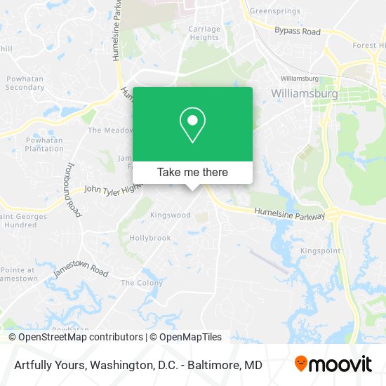 Artfully Yours map