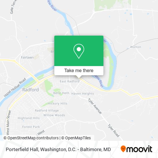 Porterfield Hall map