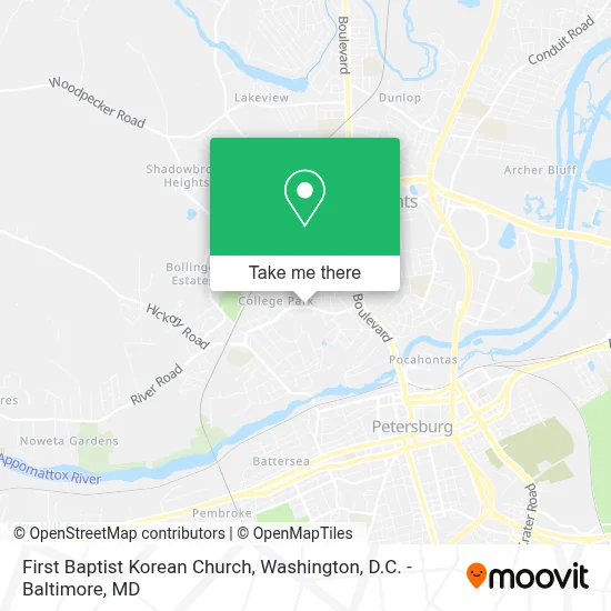 First Baptist Korean Church map