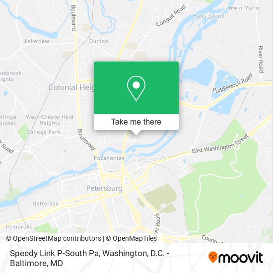 Speedy Link P-South Pa map