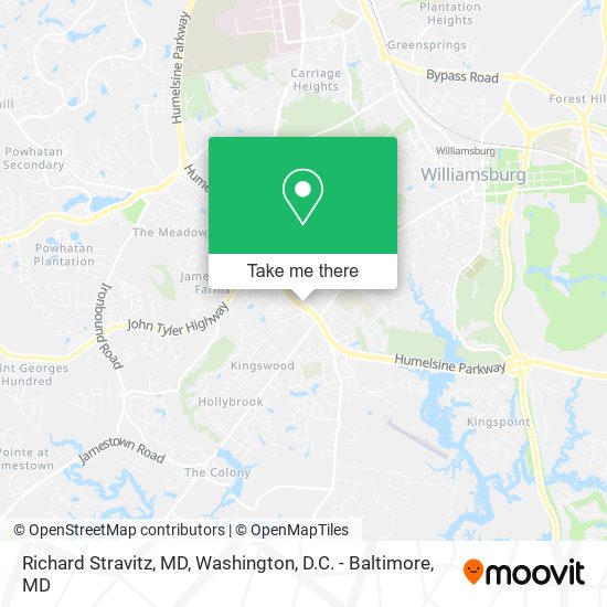 Richard Stravitz, MD map