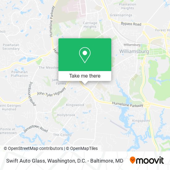 Swift Auto Glass map