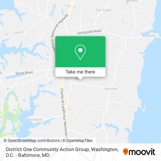 Mapa de District One Community Action Group
