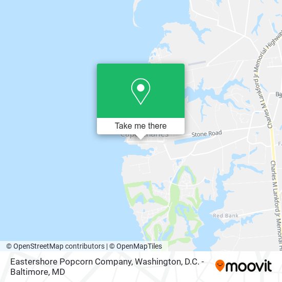 Eastershore Popcorn Company map
