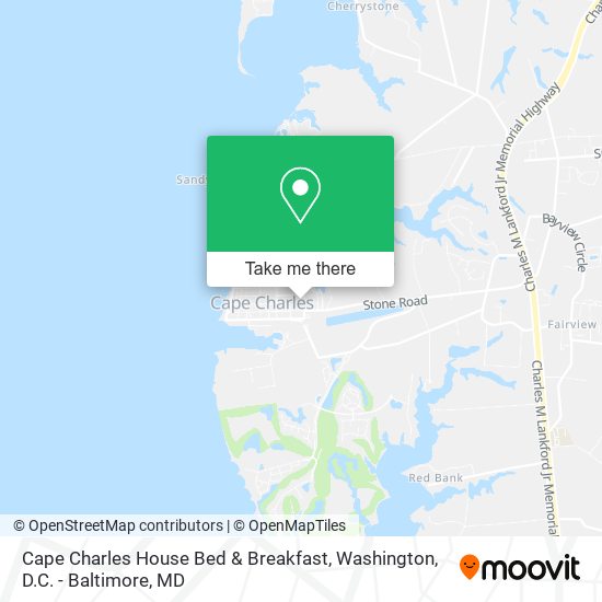 Mapa de Cape Charles House Bed & Breakfast
