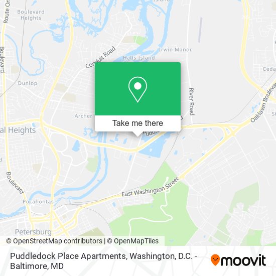 Puddledock Place Apartments map
