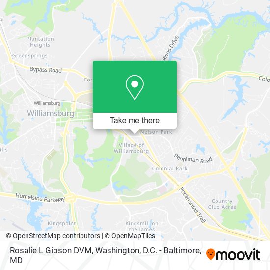 Rosalie L Gibson DVM map