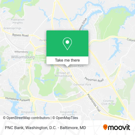 PNC Bank map