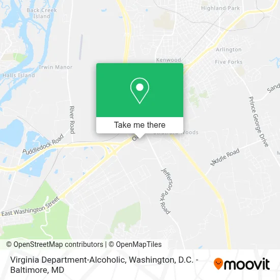 Virginia Department-Alcoholic map