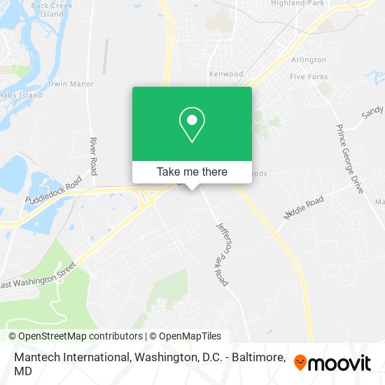 Mantech International map
