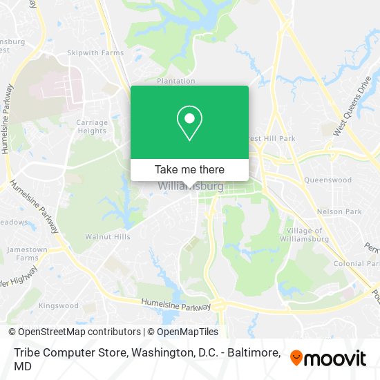 Mapa de Tribe Computer Store