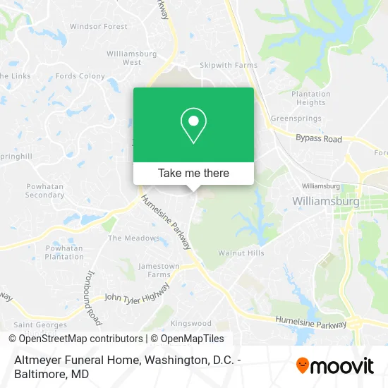 Altmeyer Funeral Home map