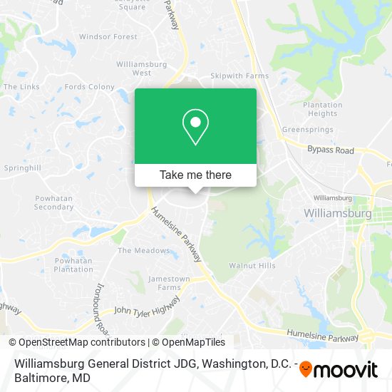 Williamsburg General District JDG map