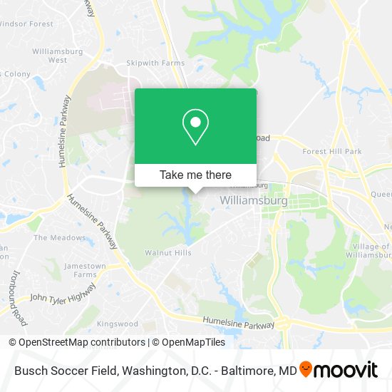 Busch Soccer Field map