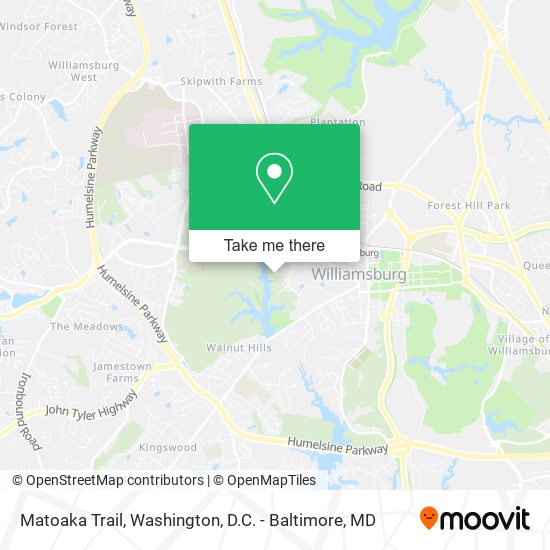 Mapa de Matoaka Trail