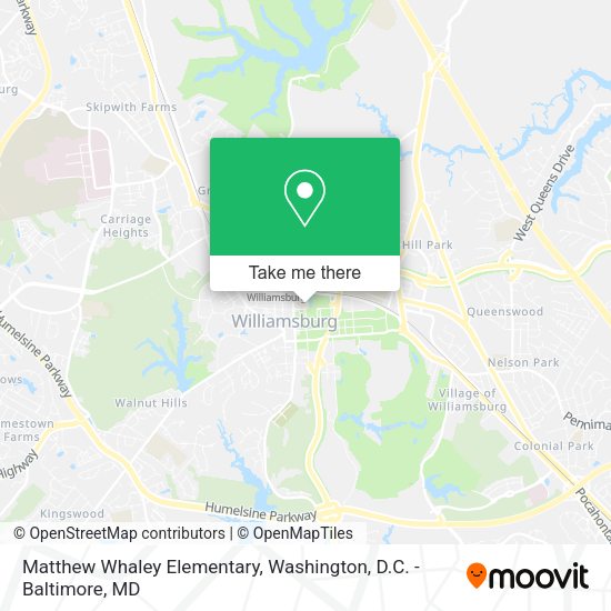 Mapa de Matthew Whaley Elementary