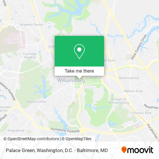 Palace Green map