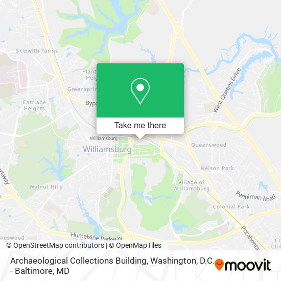 Mapa de Archaeological Collections Building