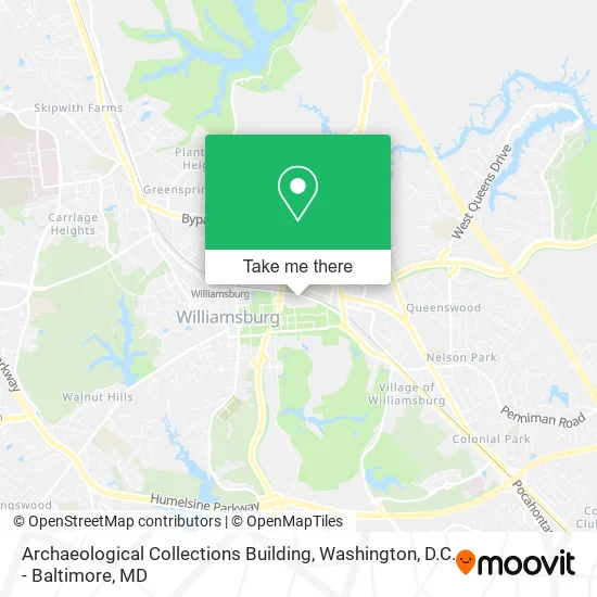 Archaeological Collections Building map