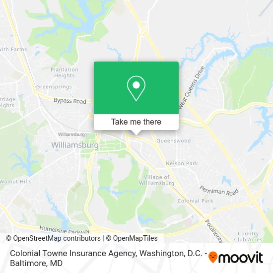 Colonial Towne Insurance Agency map