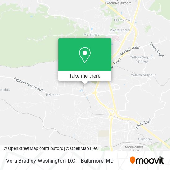Vera Bradley map