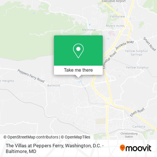 The Villas at Peppers Ferry map