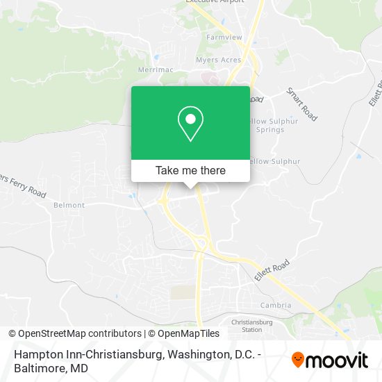 Hampton Inn-Christiansburg map