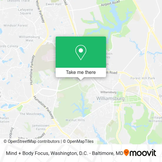 Mind + Body Focus map
