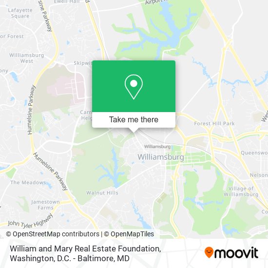 Mapa de William and Mary Real Estate Foundation