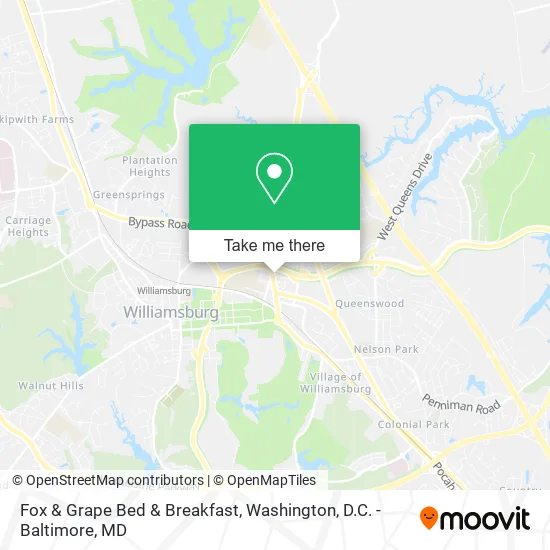 Mapa de Fox & Grape Bed & Breakfast