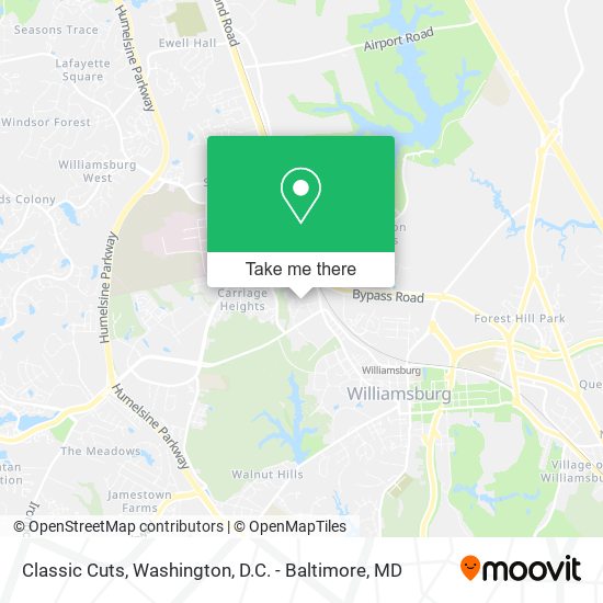 Classic Cuts map