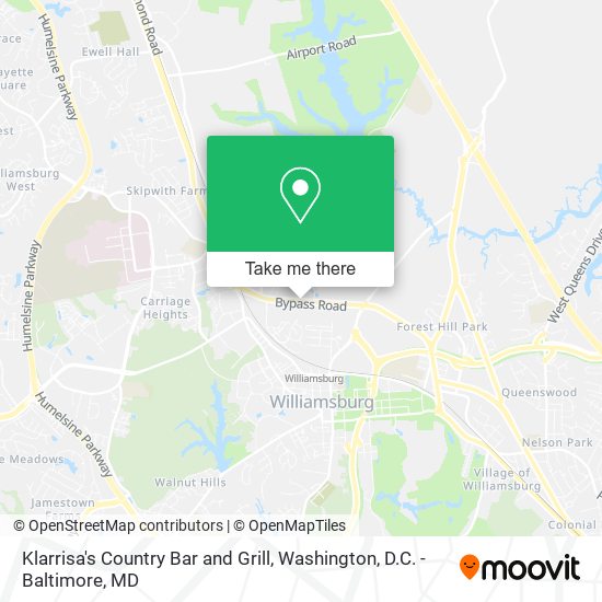 Klarrisa's Country Bar and Grill map