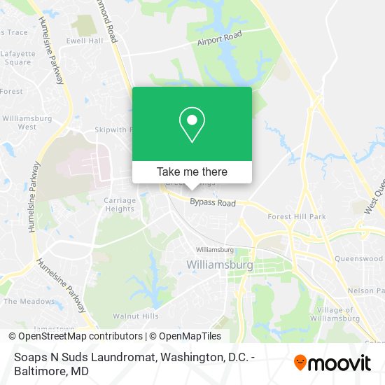 Soaps N Suds Laundromat map