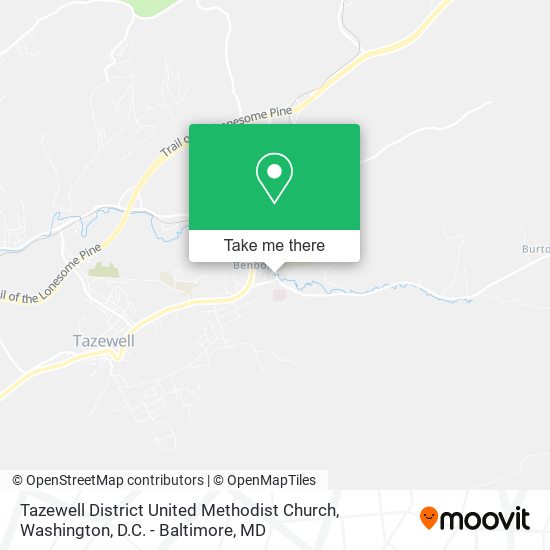 Tazewell District United Methodist Church map