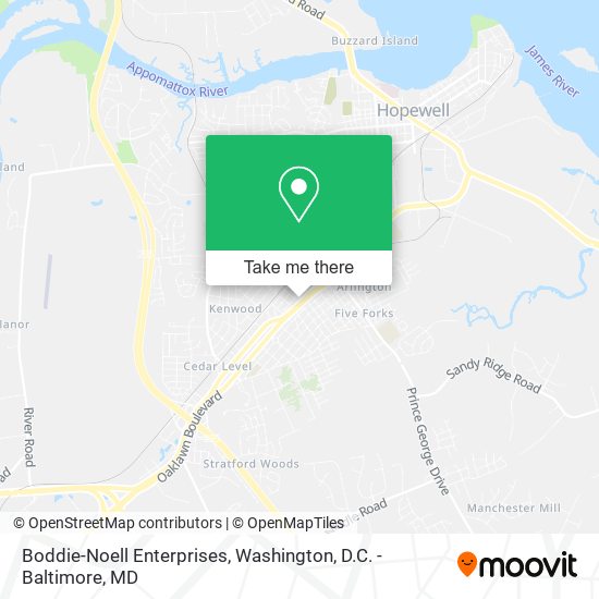 Boddie-Noell Enterprises map