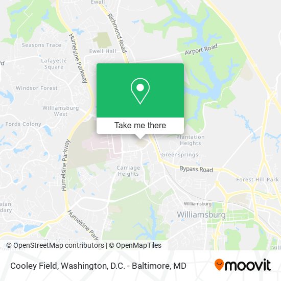 Cooley Field map