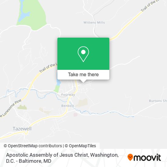 Mapa de Apostolic Assembly of Jesus Christ