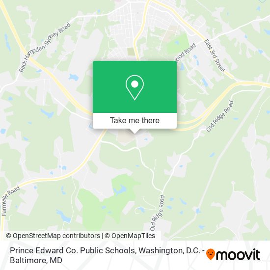 Prince Edward Co. Public Schools map